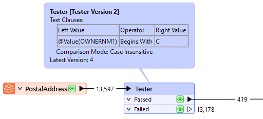 Filtering input with a Tester